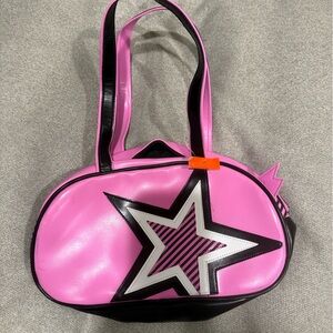 Addicted Brands Pink and Black Star Travel Tote